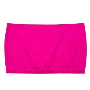 Itzon Hot Pink Stretchy Strapless Bandeau Bra One Size